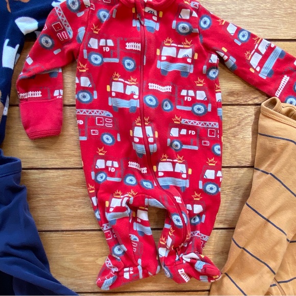 3M footie pajamas bundle of 4 excellent condition - Picture 4 of 6